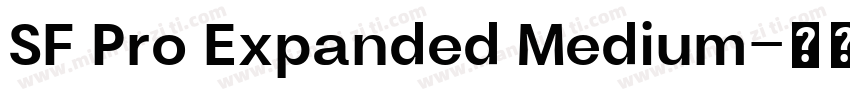 SF Pro Expanded Medium字体转换